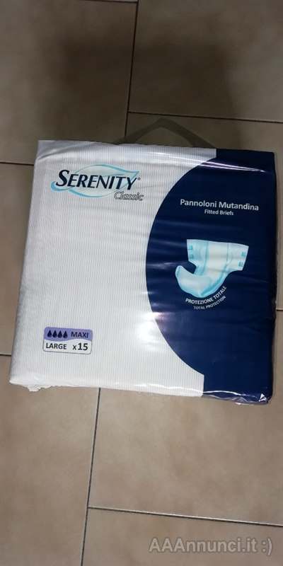 Pannoloni Mutandina Serenity Classic 4 gocce Large X 15