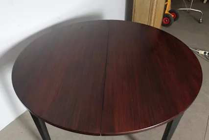 Tavolo DESIGN anni 60 Palissandro Stildomus marchiato Rotond