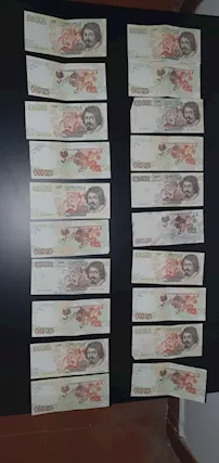 20 banconote da 100 mila lire