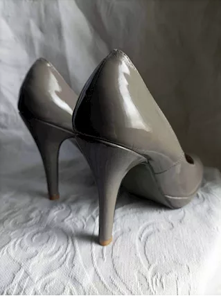 Scarpe donna Violetta tacco alto n.36, colore BEJGE - Foto 5