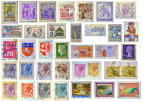 Assortimento francobolli