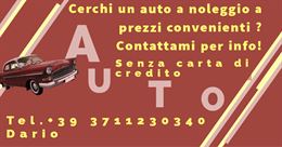 Noleggio auto senza carta di credito