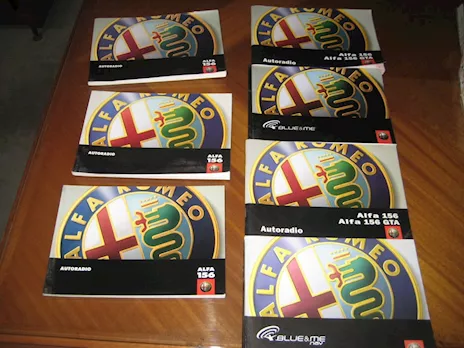 Libretto uso e manutenzione Alfa Romeo 156