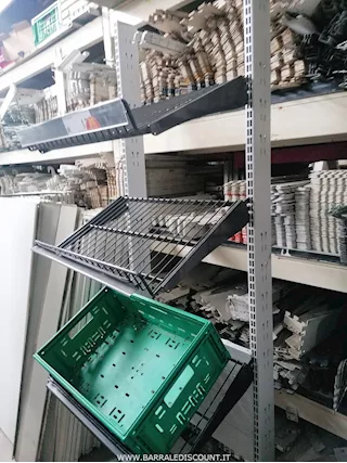Arredo Ortofrutta Grigio Scaffali Griglia in Filo 2764 - Foto 3