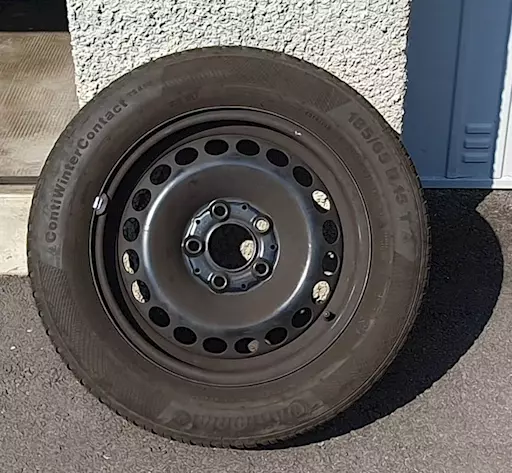 Cerchi in ferro R 15 per Mercedes Classe A 2009 originali.