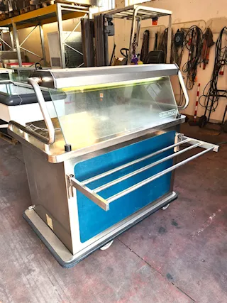 Carrello per servizio distribuzione piatti usato