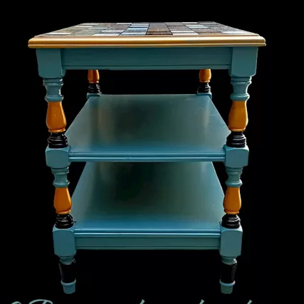Tavolo Coccinelle - restaurato, pittura a mano, restyling - Foto 4