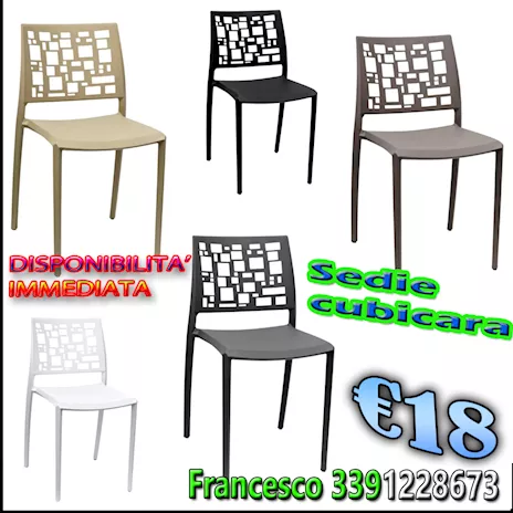 Sedie impilabili da interno ed esterno italiane