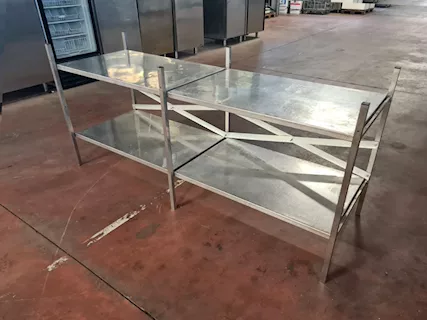 Scaffale inox basso usato