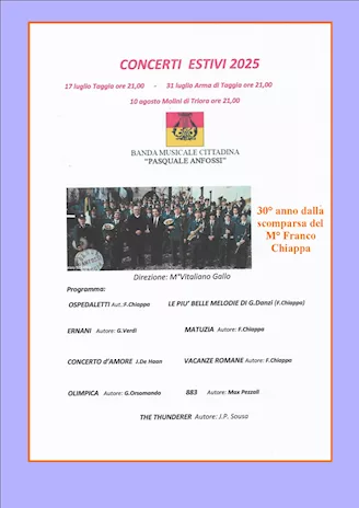 Vitaliano Gallo dirige la Banda P Anfossi Taggia il 31.07.25 - Foto 5
