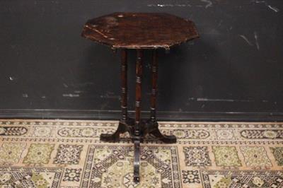 Tavolino ottagonale piegabile in legno