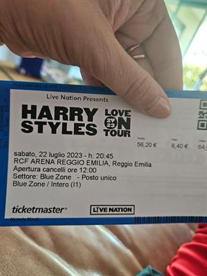 Biglietto harry styles 22/07