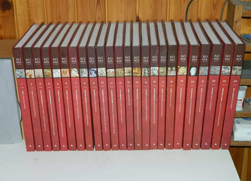 Enciclopedia Roma e l'impero, Mondadori, anno 2014, come nuovi