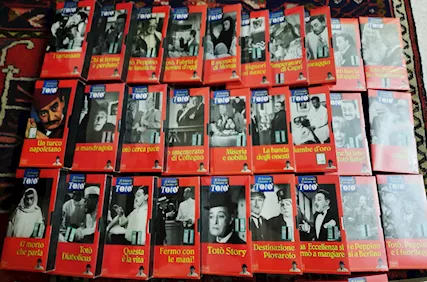 VHS originali TOTÒ (45 VHS) € 200