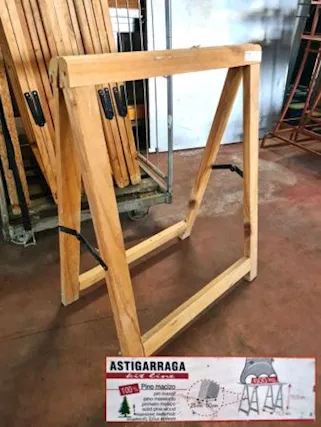 8 cavalletti in legno usati - Foto 2