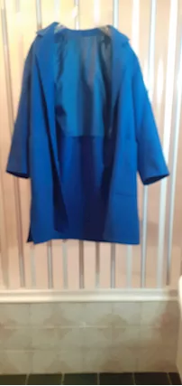 Cappotto donna in lana color blu carta zucchero taglia 48/50, marca PERSONA - Foto 6