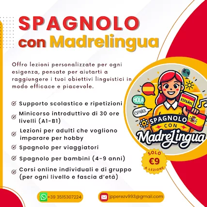 Impara lo spagnolo con un'insegnante madrelingua