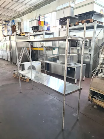Scaffalatura in acciaio per laboratori usata