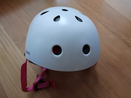 Casco roller skateboard monopattino Oxelo MF500 bianco