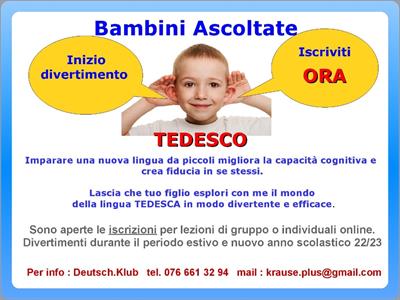 Tedesco lezioni, corsi, recupero, sostegno