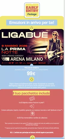 Ligabue - oggi 6 maggio 2026 - Milano