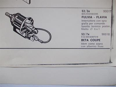 Interrutore lunotto termico Lancia Fulvia-Flavia - Foto 6