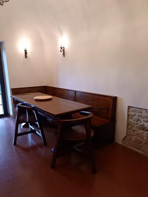 Tavolo con cassapanca in noce nazionale - Foto 3