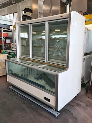 Murale refrigerato per market usato