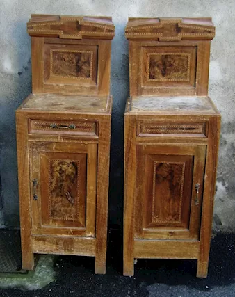 Coppia comodini filettati comodino - Anteprima 1