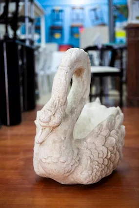 Fioriera Vintage a Forma di Cigno - cod: 24357