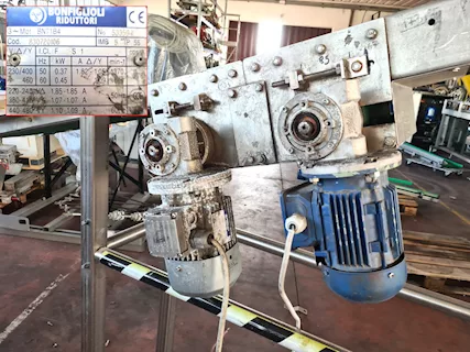 Nastro inclinato per produzione usato, marca Bonfiglioli, mod. BN71B4 - Foto 3