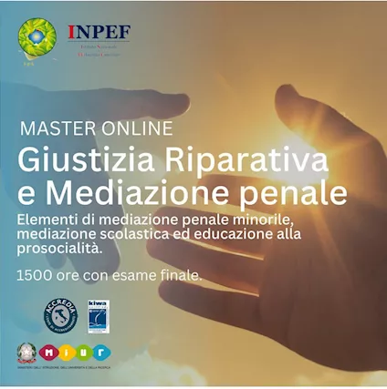 Master in Giustizia Riparativa e Mediazione Penale