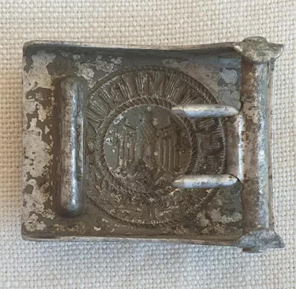 Cinturone originale tedesco WW2 Wehrmacht completo Germania, in buone condizioni - Foto 3