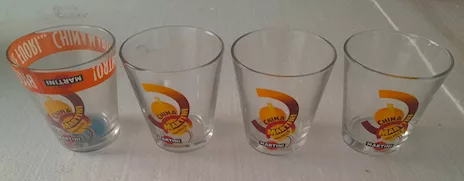Bicchieri China Martini 4 pezzi da collezione vintage