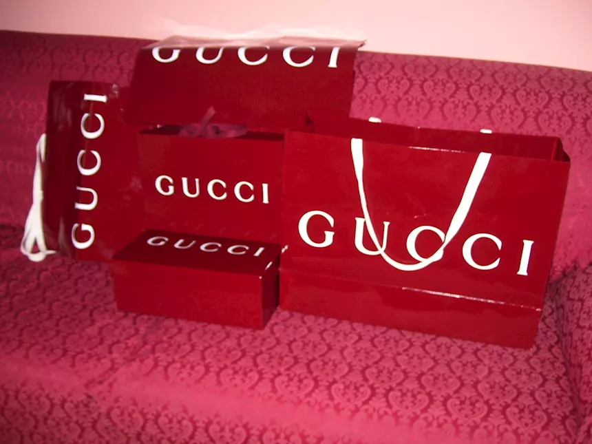 Foto 2Scatole Gucci linea Bordeaux 2 - Gift Box originali nuove, colore rosso