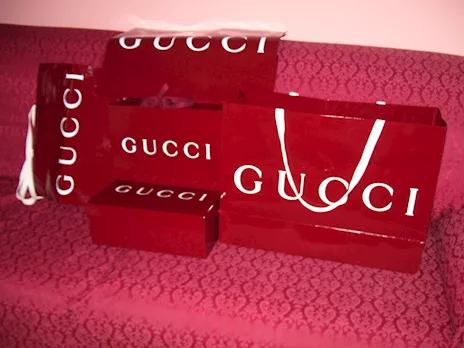 Scatole Gucci linea Bordeaux 2 - Gift Box originali nuove, colore rosso - Anteprima 2