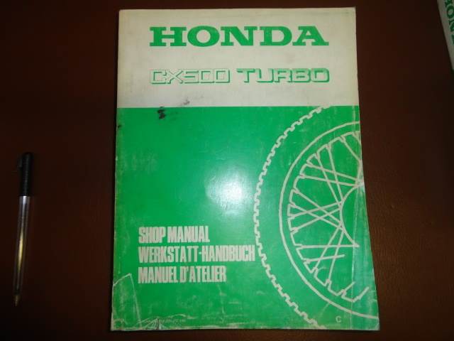 CX500TC Turbo manuale officina x manutenzione Moto Honda