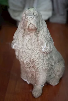Statua Vintage Cane Cocker Spaniel Seduto - 24402