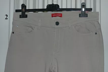 Taglia 42, Stock di 2 Pezzi Pantaloni Jeans da Donna, colore beige - Foto 6