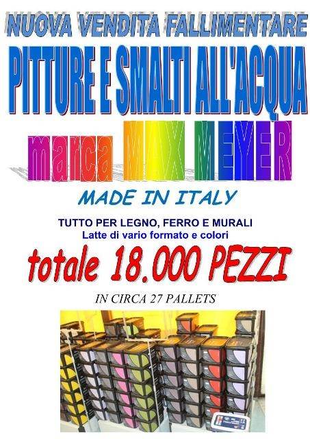 Stock vernici e idropitture maxmeyer 18000 pz