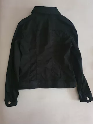 Giacca donna in jeans BENETTON nera - Tg. S/36/8, come nuova - Foto 3