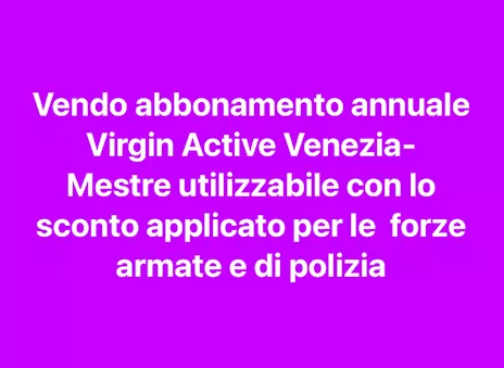 Abbonamento palestra Virgin Active