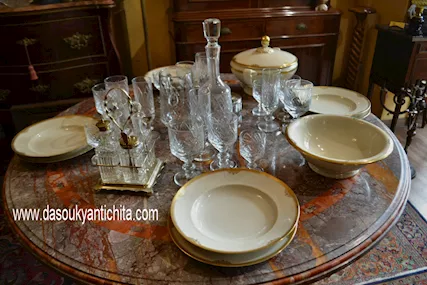 Servizio di bicchieri in cristallo vintage Webb Corbett, modello georgiano - Foto 2