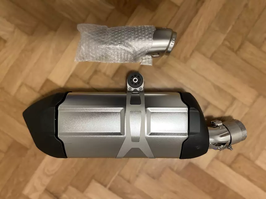 Scarico originale color alluminio BMW GS 1250 - 1200