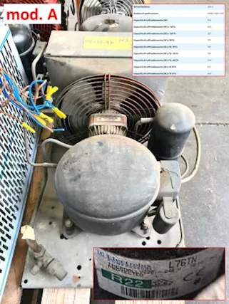 5 unità condensatrici usate, marca Electrolux mod, mod. B - Foto 2