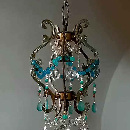 Lampadario cristallo antico - Foto 4