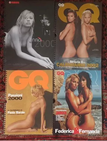 Lotto 4 calendari Falchi