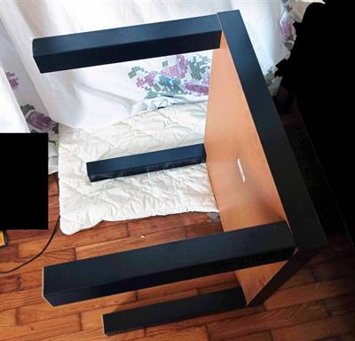 Tavolino Nero Ikea in legno compensato - Foto 3