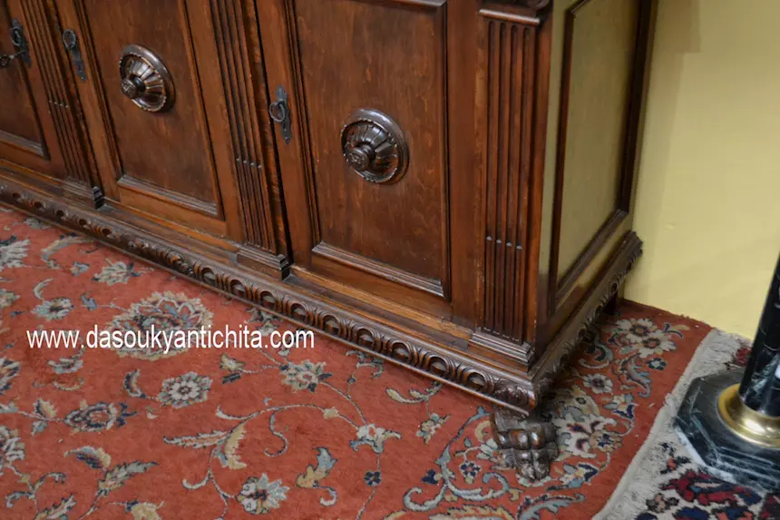 Libreria-credenza metà del XX secolo stile Rinascimento - Foto 10