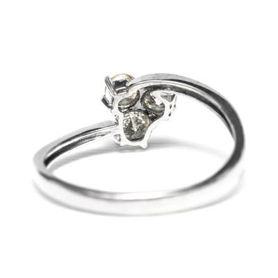 Platino - Anello - 0.50 ct Diamanti, colore J - Foto 4